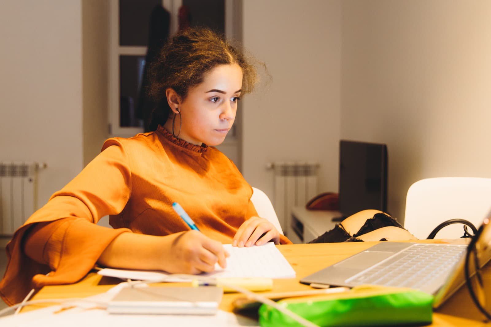 A student planning what they want to study